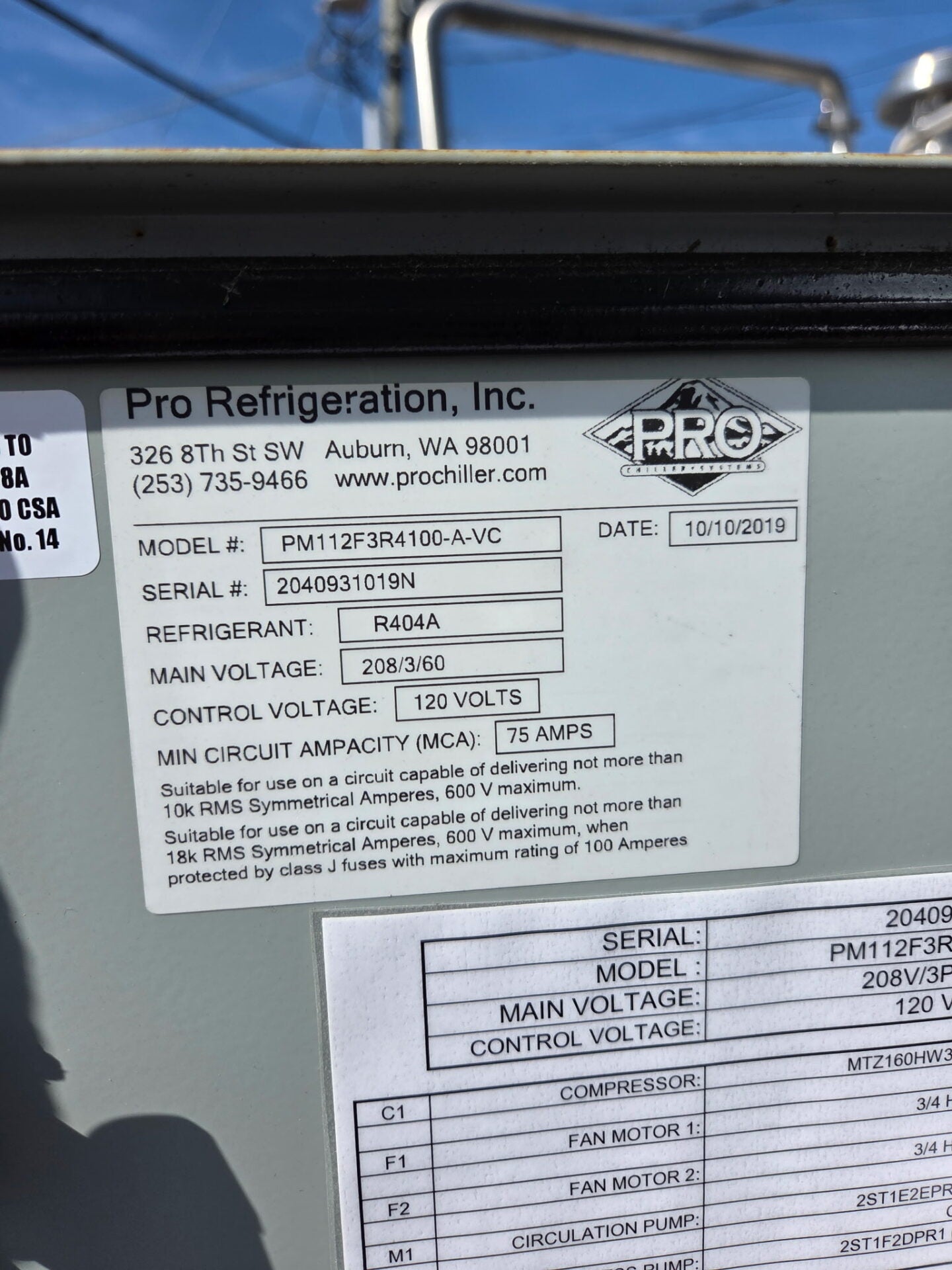 Reduced! 2019 12 HP Pro Chiller – Lightly Used & Ready to Ship