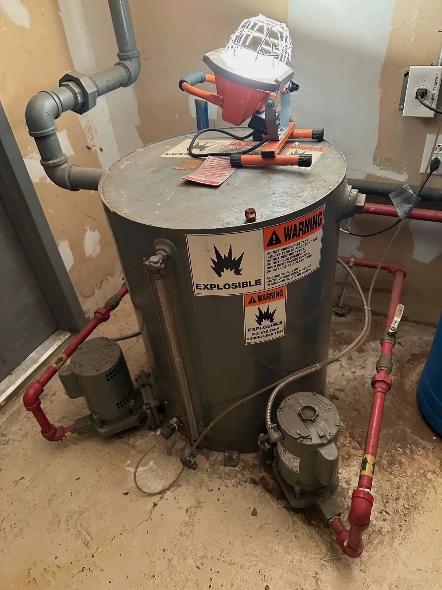 Columbia Model MPH-40 Low-Pressure Steam Boiler with Blowdown Tank and accessories - Brewhouse Equipment Group