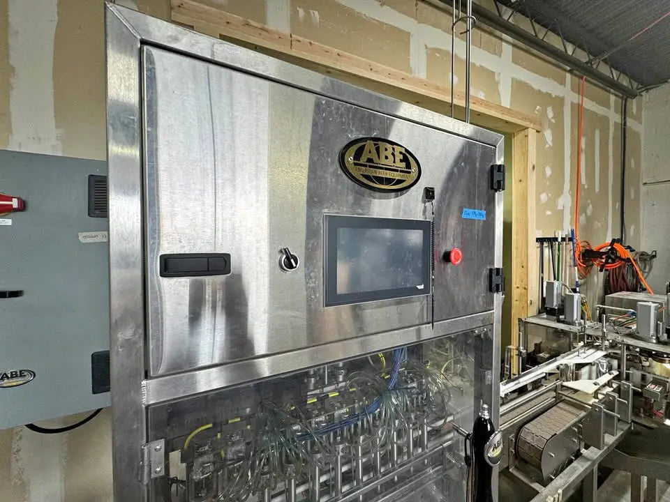 Abe LinCan 65 high speed, dual lane, canning machine