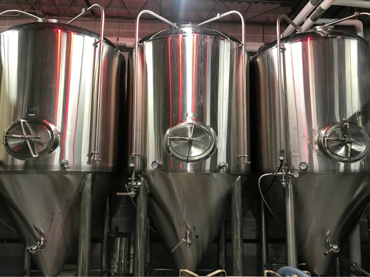 Used 30 BBL Unitank Fermenters – Complete with All Pipework
