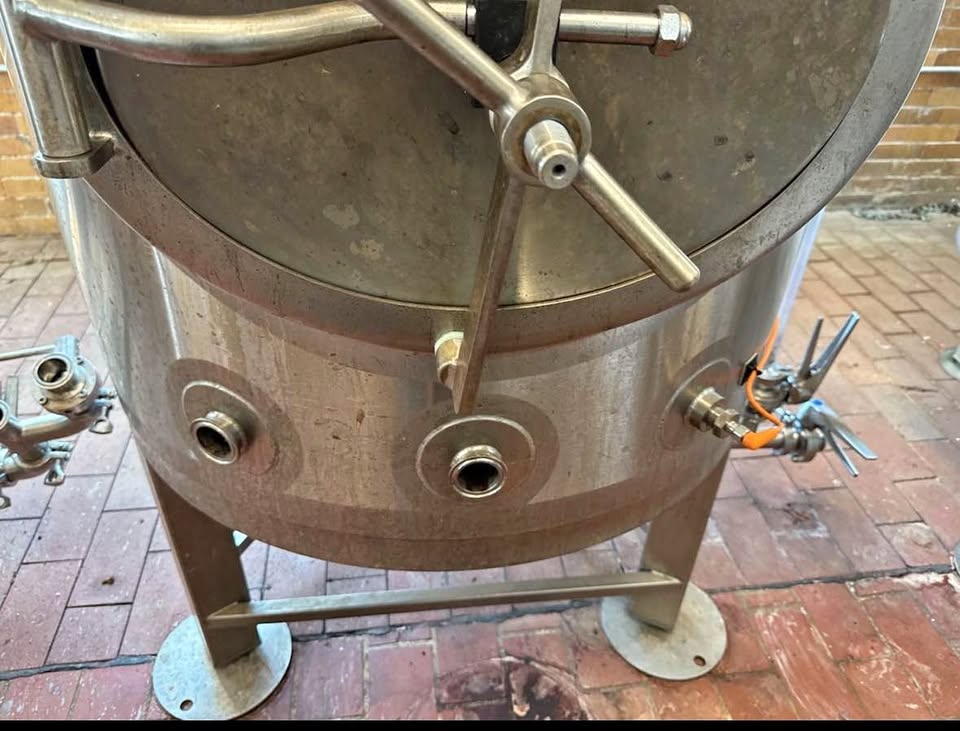 (4) 3.5BBL Stackable Jacketed Brite Tanks