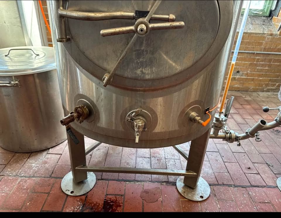 (4) 3.5BBL Stackable Jacketed Brite Tanks