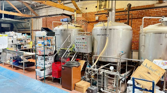 Used 15 BBL Steam Brewhouse – Mash/Lauter Whirlpool, Boil Kettle & 30 BBL HLT – Complete System