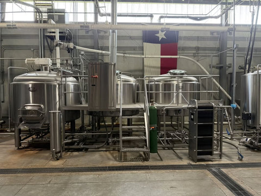 ABE 20 BBL 3-Vessel Steam Brewhouse – Complete System w/ HX, Pumps & Controls