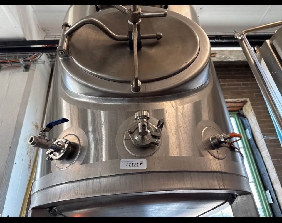 (4) 3.5BBL Stackable Jacketed Brite Tanks