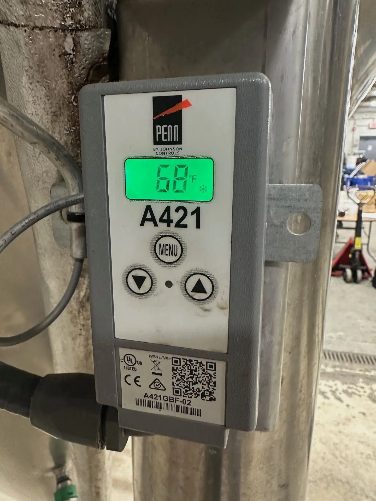 60 BBL Stainless Steel Unitank Fermenter Tank – Cone Bottom, Glycol Jacketed FV4