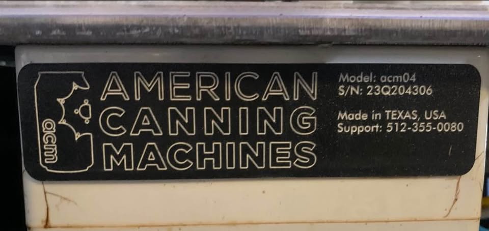 Used American Canning Machine ACM-04 (Single-Head) – Compact Can Filler & Seamer
