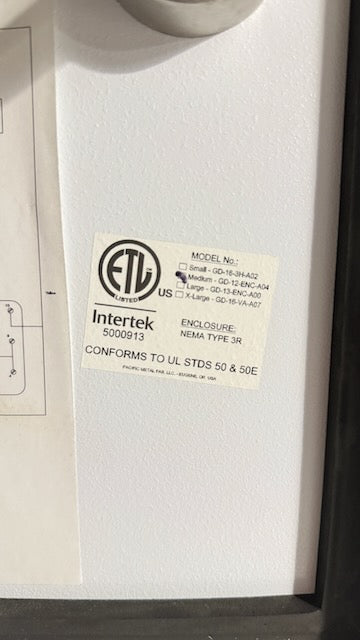 (Reduced!) G&D Glycol Chiller GD-7x7H-WC