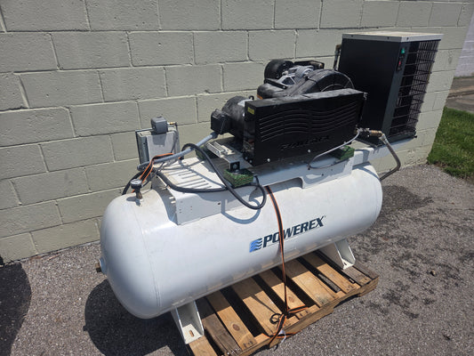 Powerex Oilfree Air Compressor SL020500AV w Air Dryer for Canning Line ~ !
