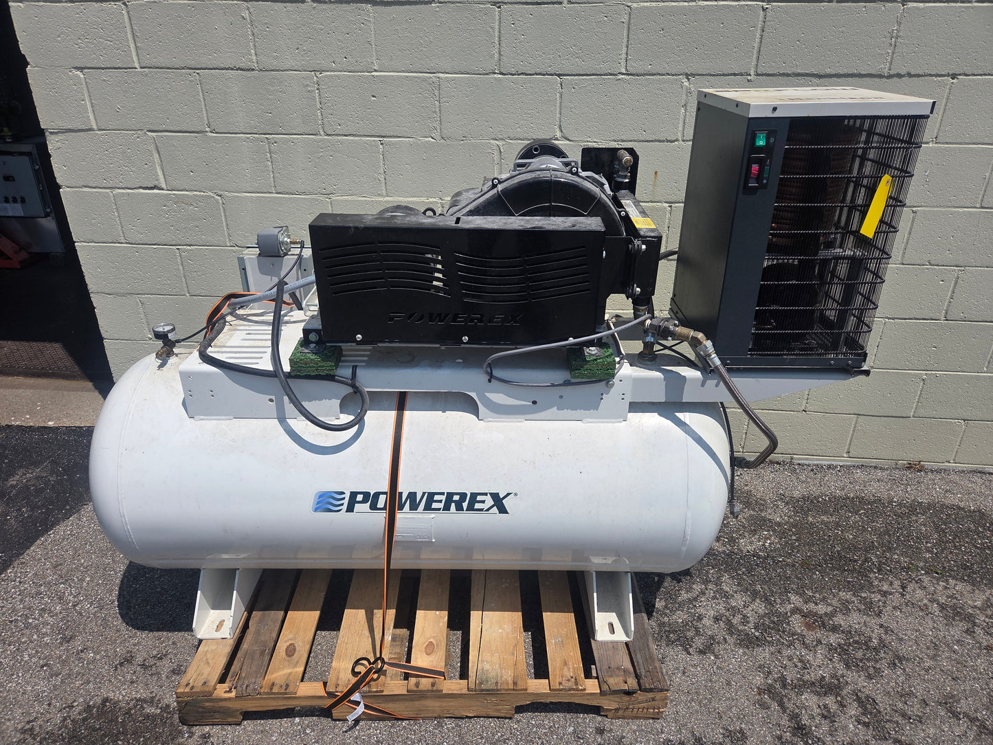Powerex Oilfree Air Compressor SL020500AV w Air Dryer for Canning Line ~ !