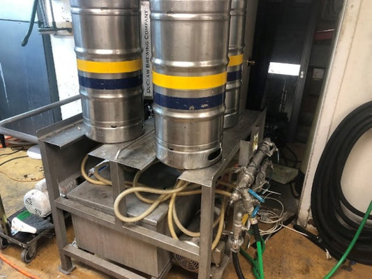 4 Station Manual Keg Washer and Filler by DME