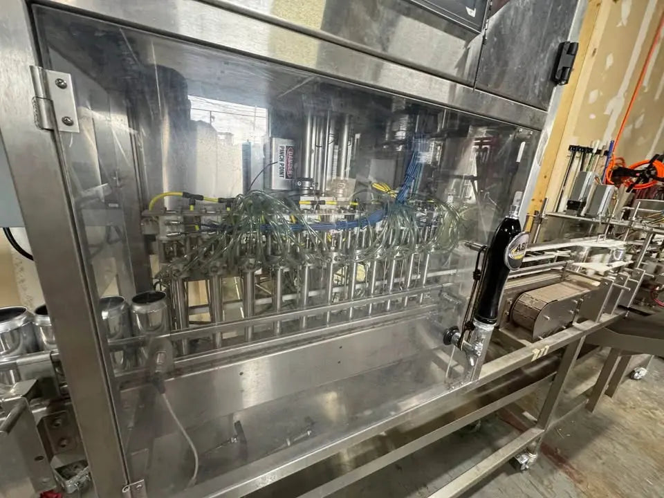 Abe LinCan 65 high speed, dual lane, canning machine