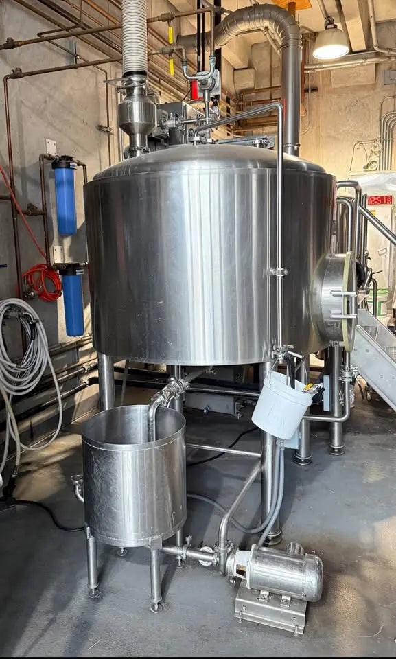 Century 10bbl Steam Brewhouse– Complete System w/ MT, BK, HLT, Platform & Pumps