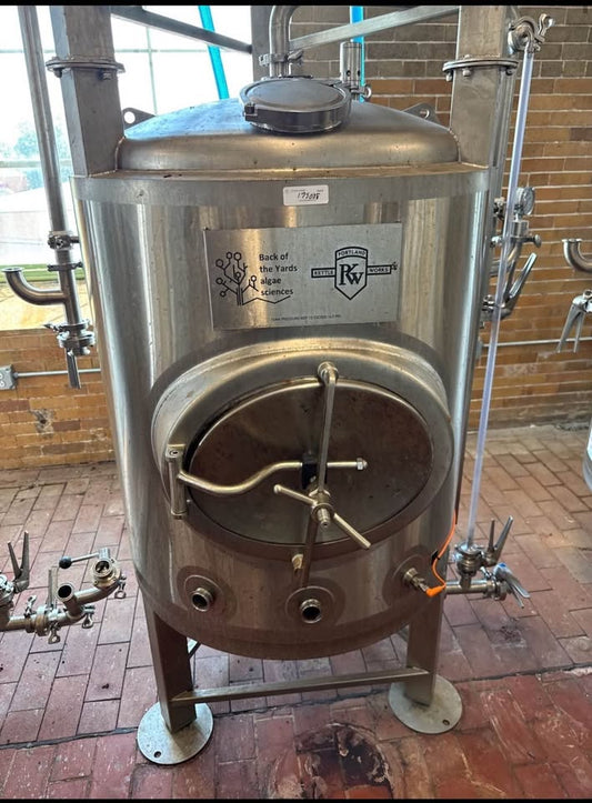 (4) 3.5BBL Stackable Jacketed Brite Tanks