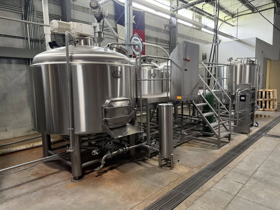 ABE 20 BBL 3-Vessel Steam Brewhouse – Complete System w/ HX, Pumps & Controls