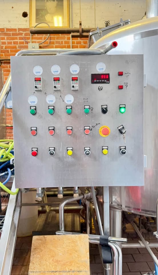 Used 15 BBL Steam Brewhouse – Mash/Lauter Whirlpool, Boil Kettle & 30 BBL HLT – Complete System