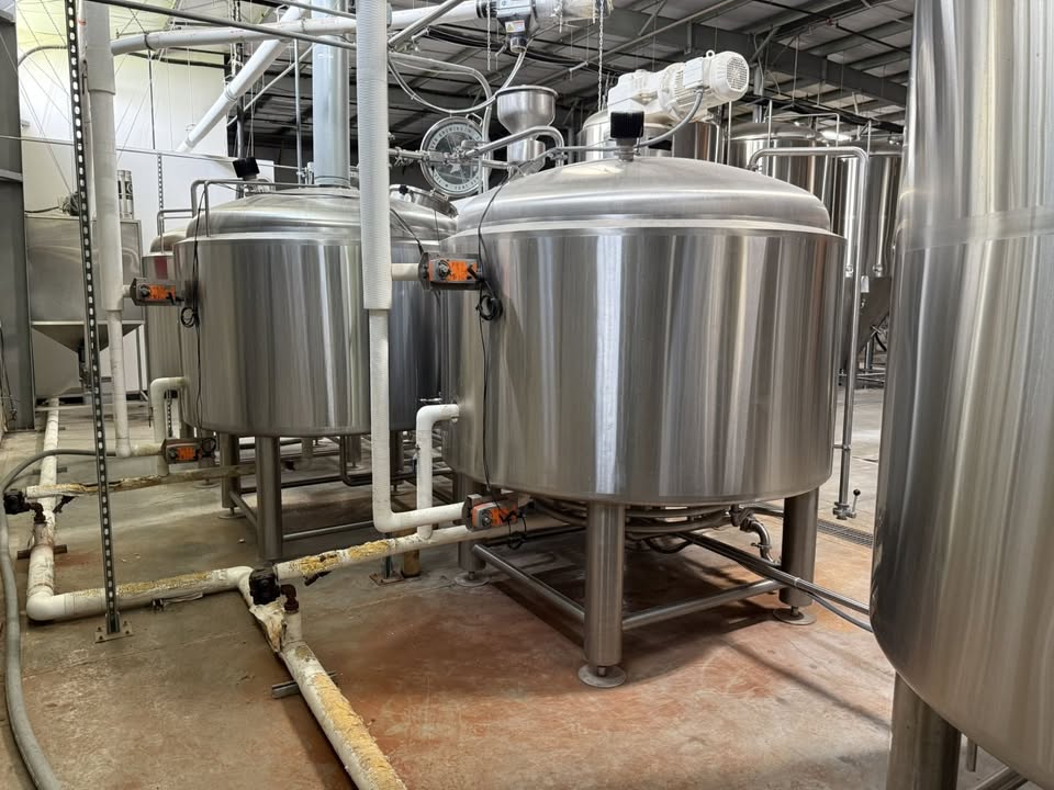 ABE 20 BBL 3-Vessel Steam Brewhouse – Complete System w/ HX, Pumps & Controls