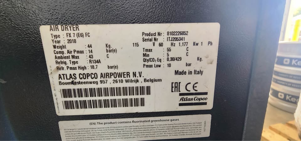 (Reduced!) Atlas AF-10P 10HP Air Compressor