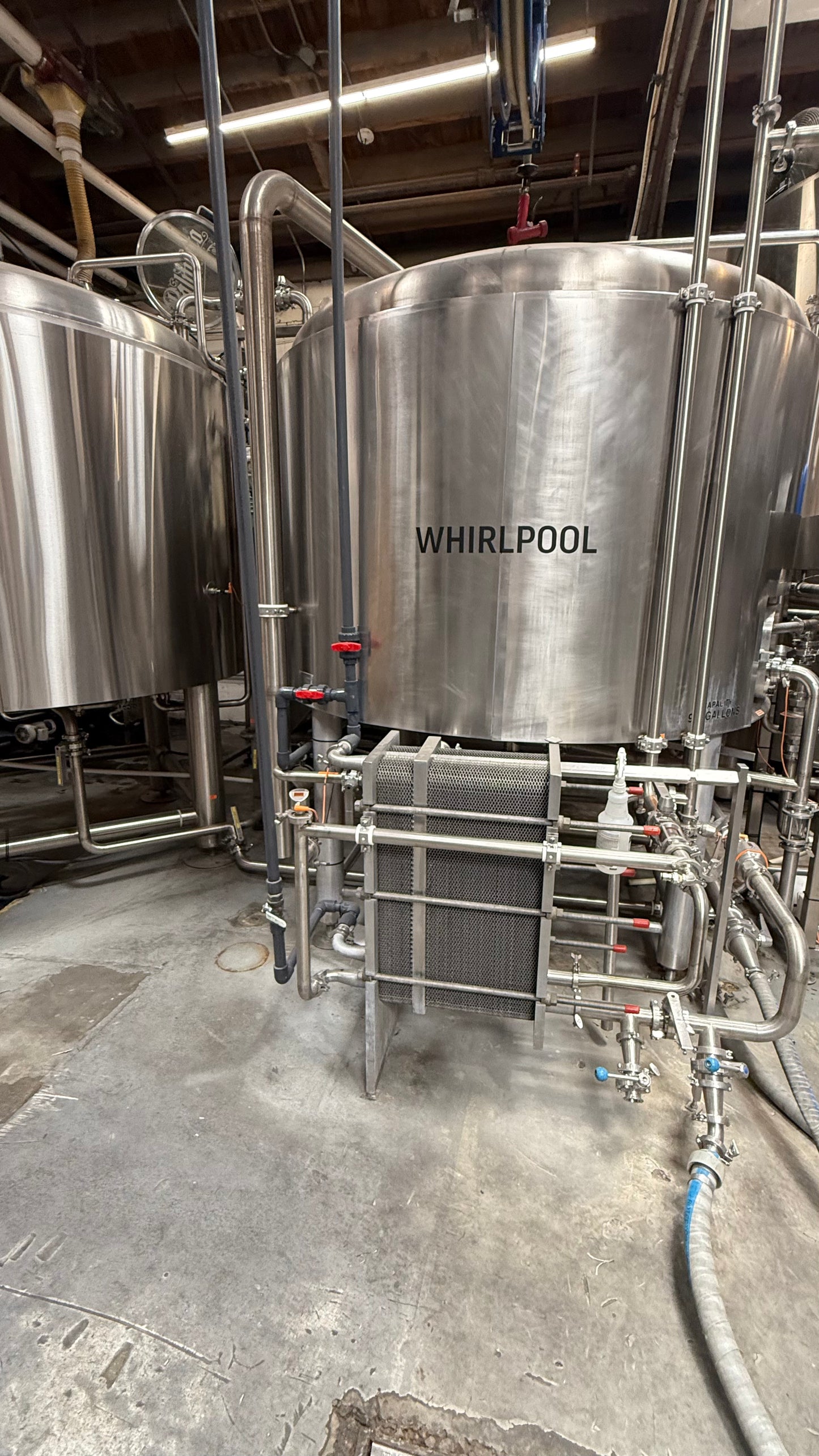 (Heavily Reduced!) 25bbl 3-Vessel Brewhouse w/ 80bbl HLT – Includes Whirlpool, Boil Kettle, Pumps & Pipework