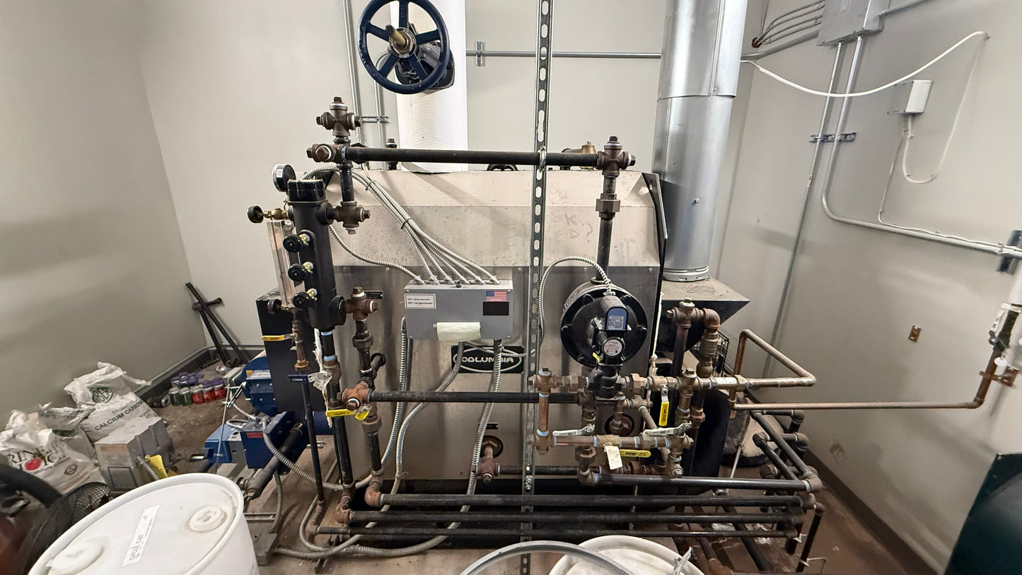 Columbia MPH-40 Steam Boiler – 1,680,000 BTU w/ Feedwater & Blowdown