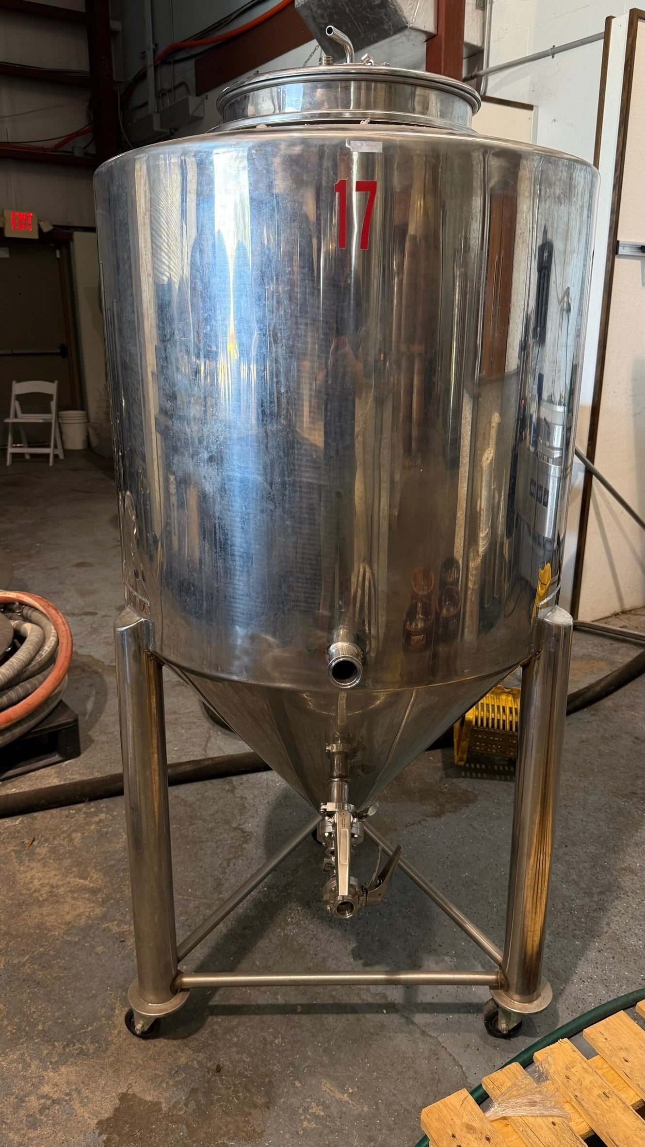 3BBL Fermenters with cooling coil on wheels. 3 available!