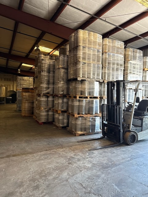 1/2bbl Kegs bulk package-pallet load of 27 kegs (448 available) FOB Clearwater FL