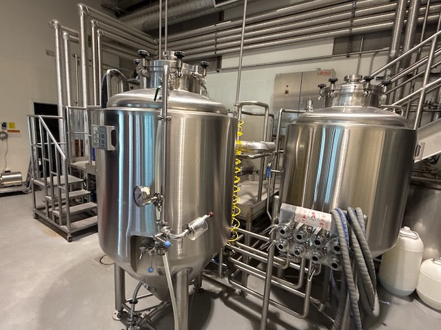 (Reduced!) Lehui 4bbl Steam Brewhouse – Mash/Lauter, Boil Kettle, HLT/CLT Combow/ Controls& Platform