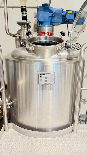 (Reduced!) Lehui 4bbl Steam Brewhouse – Mash/Lauter, Boil Kettle, HLT/CLT Combow/ Controls& Platform