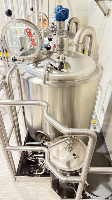 (Reduced!) Lehui 4bbl Steam Brewhouse – Mash/Lauter, Boil Kettle, HLT/CLT Combow/ Controls& Platform