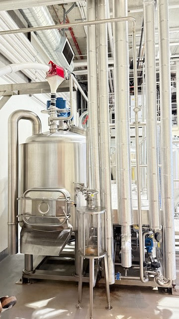 (Reduced!) Lehui 4bbl Steam Brewhouse – Mash/Lauter, Boil Kettle, HLT/CLT Combow/ Controls& Platform