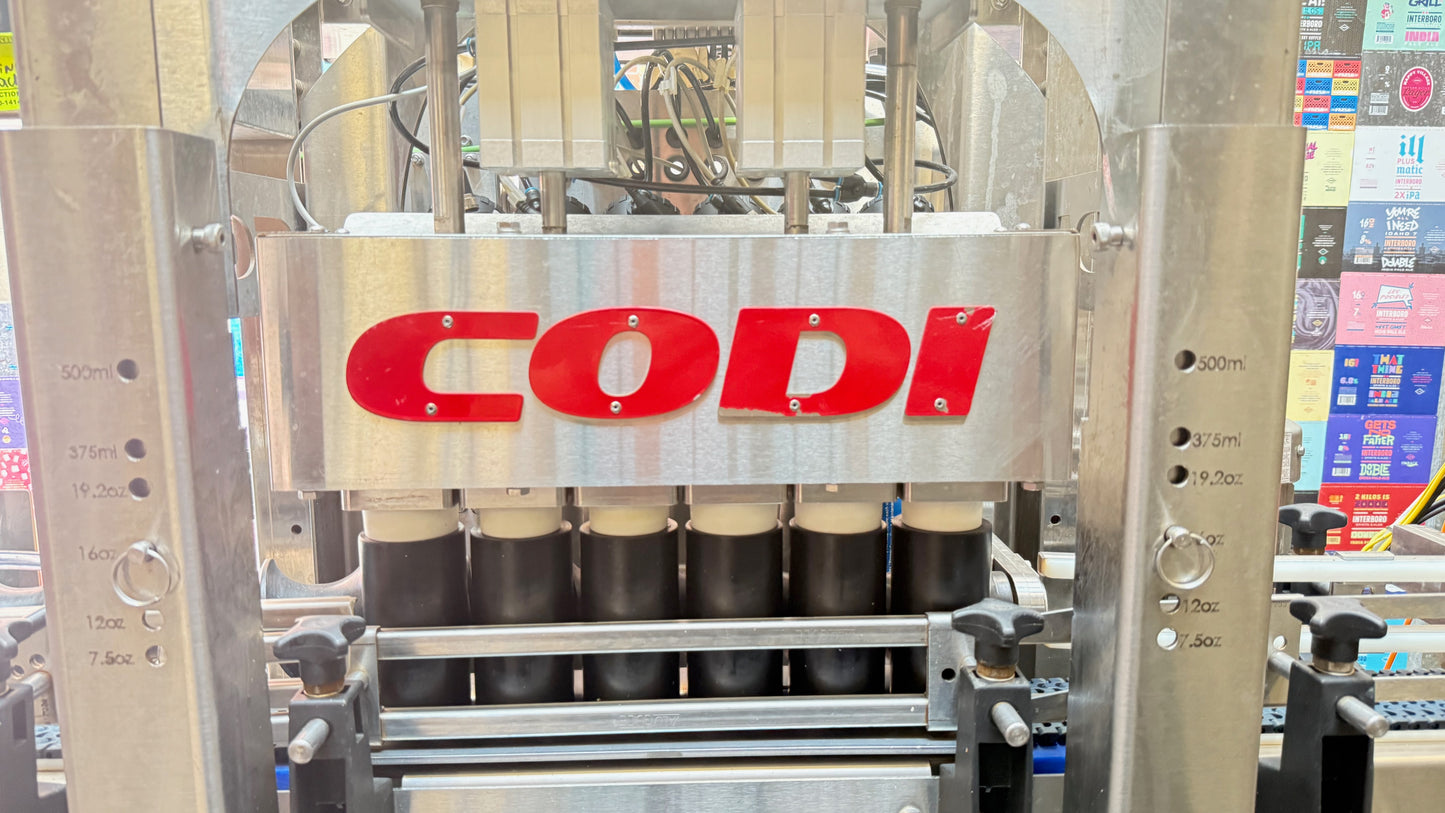 (Reduced!) CODI 6-Head Counter-Pressure Canning Line – 45 CPM