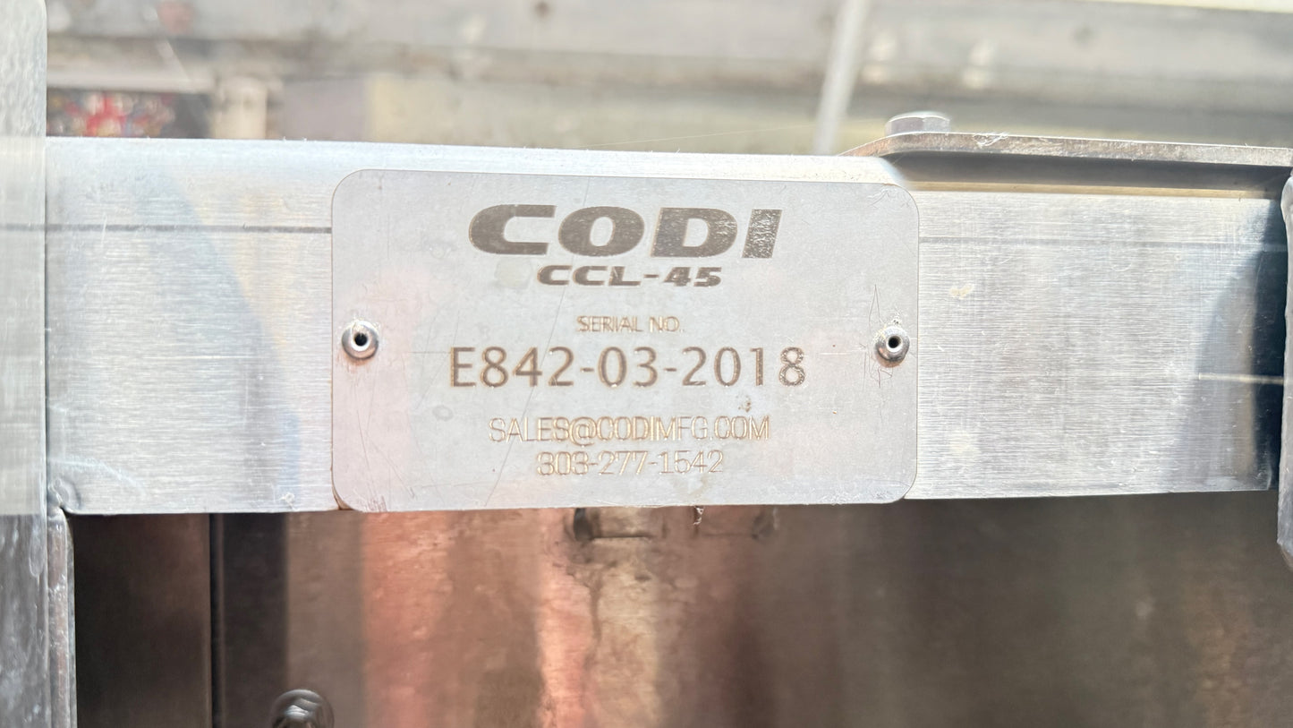 (Reduced!) CODI 6-Head Counter-Pressure Canning Line – 45 CPM