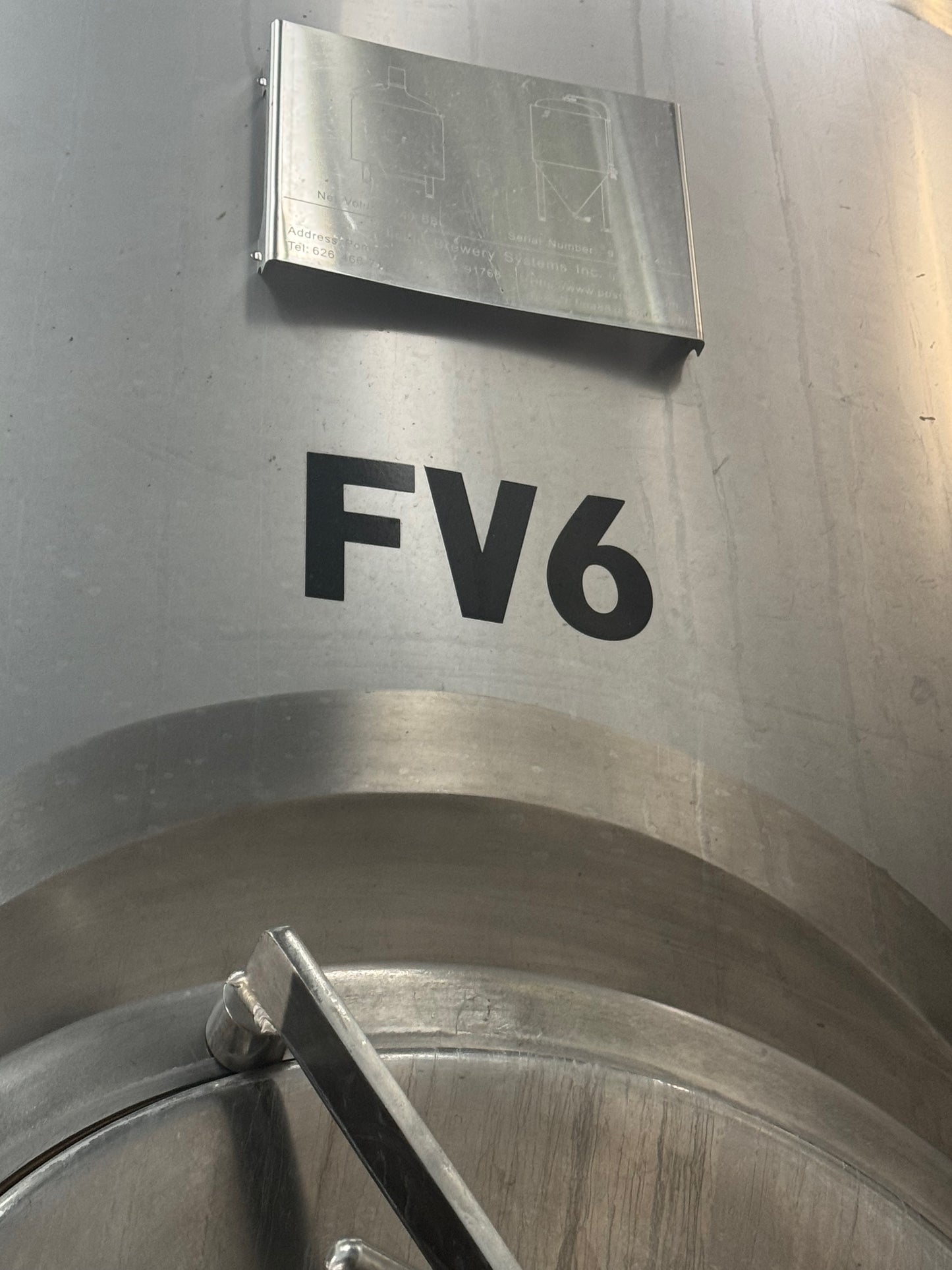 40 bbl Pacific Brewing fermenter unitank -glycol jacketed FV6