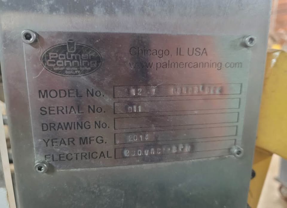 Palmer 12-Head Rotary Isobaric Canning Line – 35 CPM